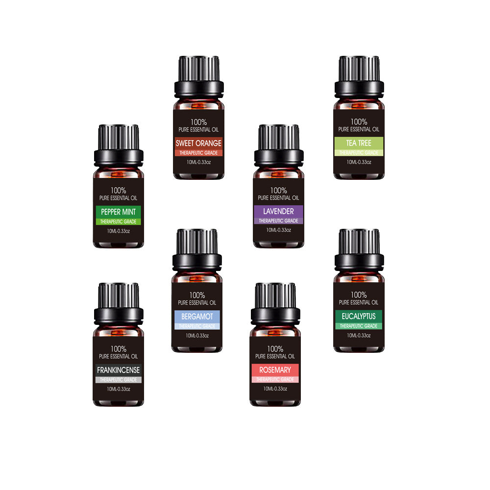 Organic Essential Oils Set - Natural Therapeutic Grade Aromatherapy Kit