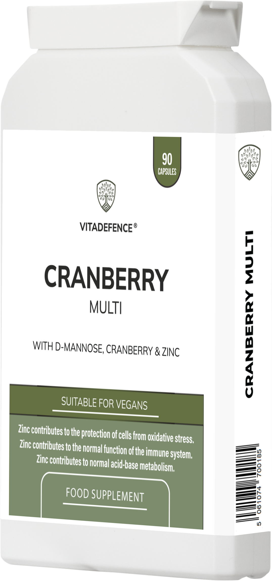 Cranberry Multi | With D-Mannose, Zinc & Botanicals – 90 Vegan Capsules