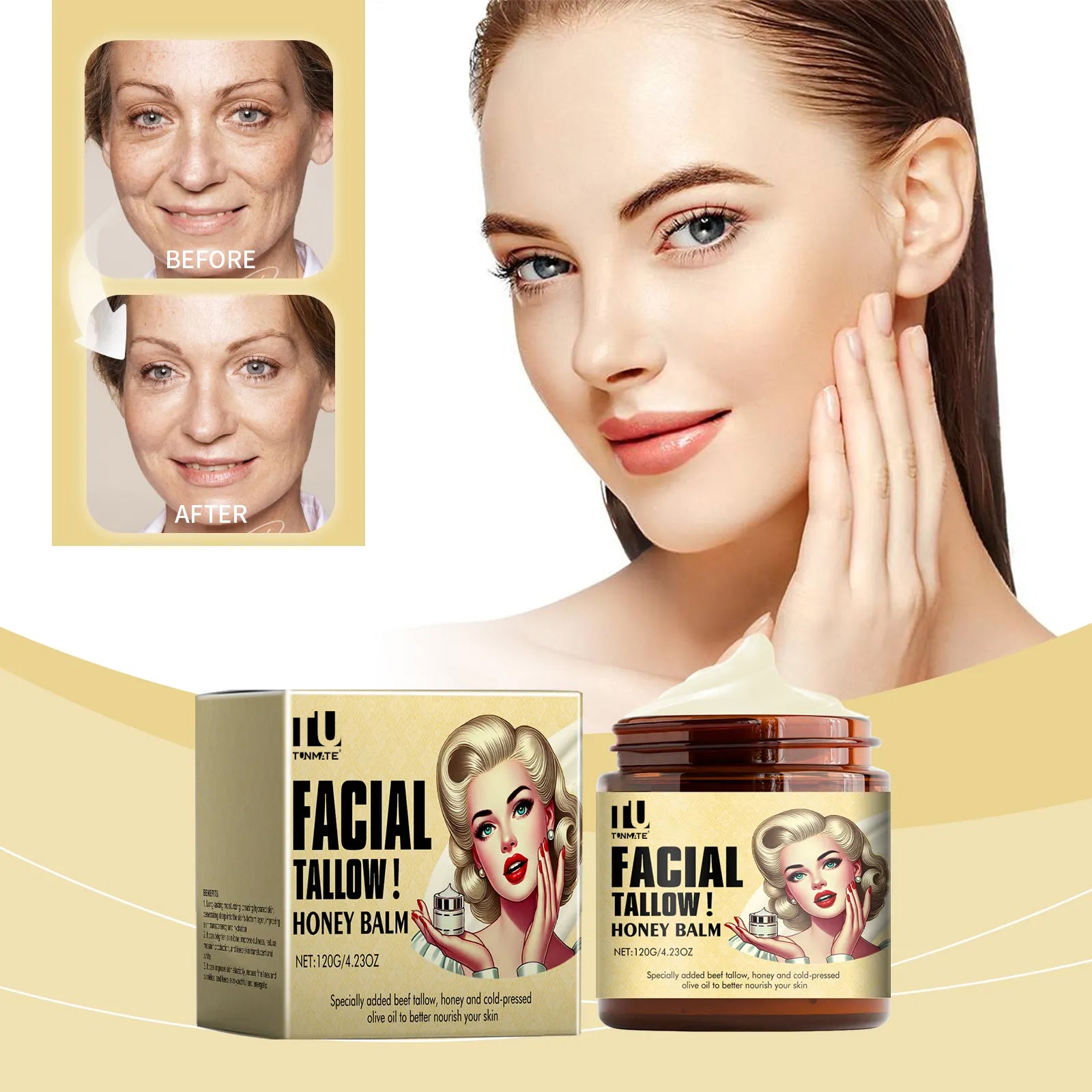 Grass-Fed Beef Tallow - Face & Body Moisturizer