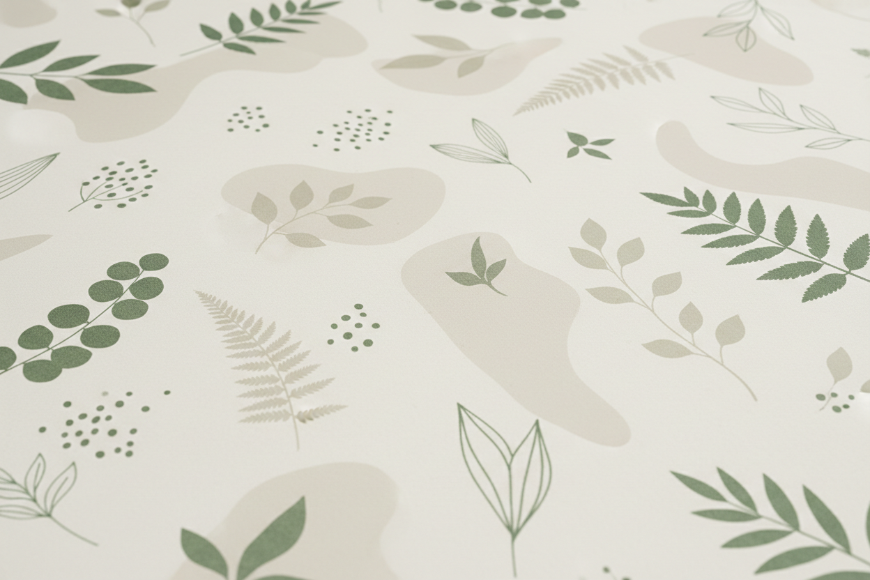 Subtle forest green leafy background texture